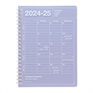 マークス 手帳 2024 スケジュール帳 2024年4月始まり 月間ブロック B6 ノートブックカレンダー・S・縦型(パープル)