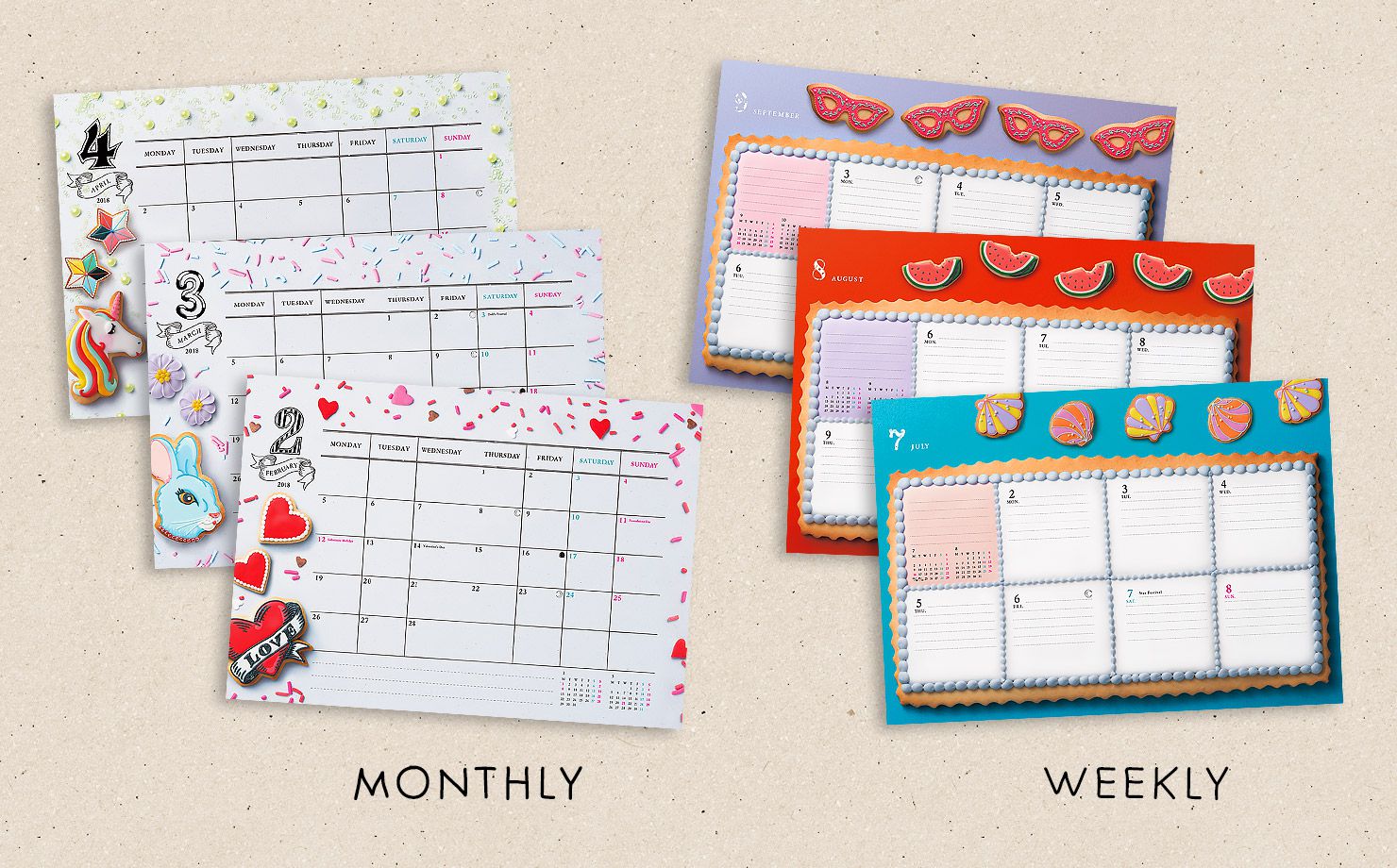 オールカラー イラストダイアリー 18 12月はじまり Online Mark S オンライン マークス