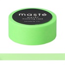 「マステ」 マークス マスキングテープ･ベーシック VISIBLE NEON(ネオンライトグリーン)