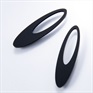 acrylic アクリリック GUM earring acrylic parts long circle(BLACK)