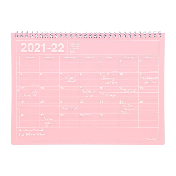 手帳 21 スケジュール帳 ダイアリー マンスリー 21年4月始まり B5変型 ノートブックカレンダー M マークス マークス公式通販