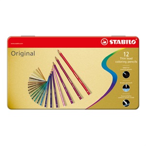 オリジナル 12色セット 2.5mm 硬質色鉛筆/STABILO(スタビロ)