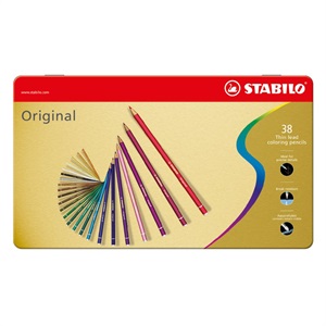 STABILO スタビロ オリジナル 38色セット 2.5mm 硬質色鉛筆