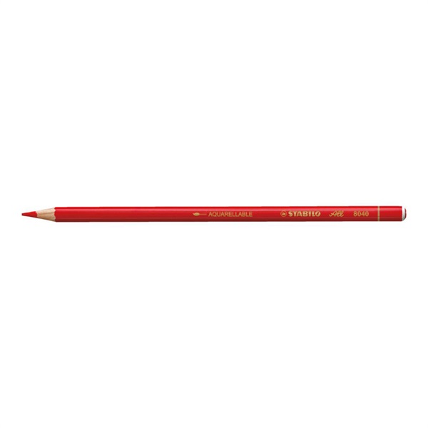 STABILO スタビロ オール 12本セット 色鉛筆 3.3mmレッド