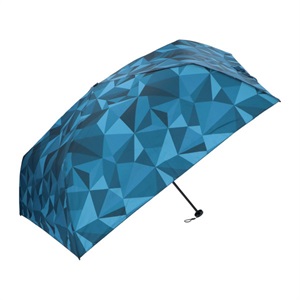 軽量 折りたたみ傘 ジオメトリック(ブルー)/JOURNALIER(ジョルナリエ) マークス