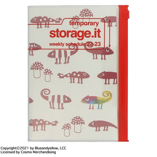 マークス 手帳 22 スケジュール帳 3月始まり 週間レフト B6変型 リサイクルpvc ストレージ ドット イット レオ レオニ マークス公式通販