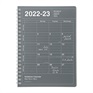 マークス 手帳 2022 スケジュール帳 4月始まり 月間ブロック S･縦型 ノートブックカレンダー・S・縦型(ブラック)