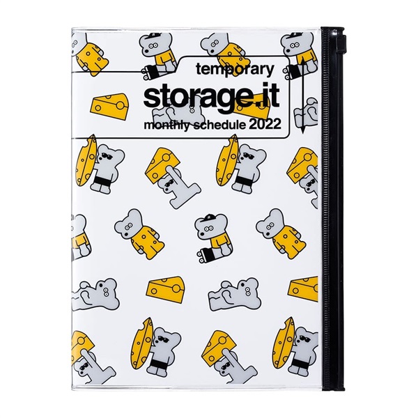 マークス 手帳 22 スケジュール帳 12月始まり 月間ブロック ノート A5正寸 リサイクルpvc ストレージ ドット イット 松本セイジ マークス公式通販