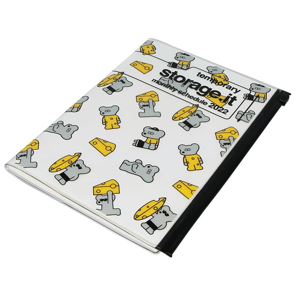 マークス 手帳 22 スケジュール帳 12月始まり 月間ブロック ノート A5正寸 リサイクルpvc ストレージ ドット イット 松本セイジ マークス公式通販