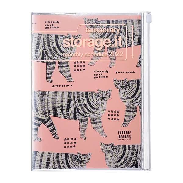 マークス 手帳 22 スケジュール帳 12月始まり 月間ブロック ノート A5正寸 リサイクルpvc ストレージ ドット イット いのうえ彩 マークス公式通販