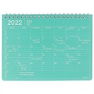 マークス 手帳 2022 スケジュール帳 1月始まり 月間ブロック S ノートブックカレンダー(ミント)