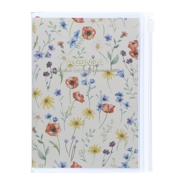 始まり月から選ぶ 21年9月始まり マークス 手帳 Mark S 手帳 22 スケジュール帳 ダイアリー ウィークリー バーチカル 21年9月始まり A5正寸 フラワー パターン マークス公式通販