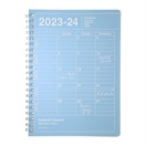 マークス 手帳 2023 スケジュール帳 4月始まり 月間ブロック B6変型 ノートブックカレンダー・S・縦型(ブルー)