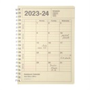 マークス 手帳 2023 スケジュール帳 4月始まり 月間ブロック B6変型 ノートブックカレンダー・S・縦型(アイボリー)