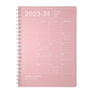 マークス 手帳 2023 スケジュール帳 4月始まり 月間ブロック B6変型 ノートブックカレンダー・S・縦型(ピンク)