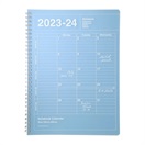 マークス 手帳 2023 スケジュール帳 4月始まり 月間ブロック B5変型 ノートブックカレンダー・M・縦型(ブルー)