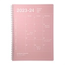 マークス 手帳 2023 スケジュール帳 4月始まり 月間ブロック B5変型 ノートブックカレンダー・M・縦型(ピンク)