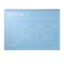 マークス 手帳 2023 スケジュール帳 4月始まり 月間ブロック A5正寸 ノートブックカレンダー・M(ブルー)