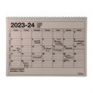 マークス 手帳 2023 スケジュール帳 4月始まり 月間ブロック B5変型 ノートブックカレンダー・M(ブラウン)