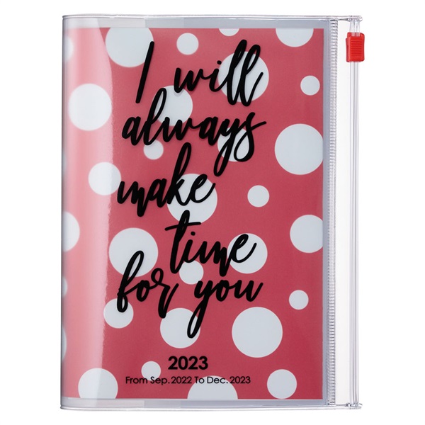 マークス 手帳 23 スケジュール帳 9月始まり 週間バーチカル A6変型 リサイクルpvc クリア ストレージ ポルカドット マークス公式通販 マークス 手帳 23 スケジュール帳 9月始まり 週間バーチカル A6変型 リサイクルpvc クリア ストレージ ポルカドット マークス公式通販