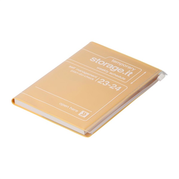 マークス 手帳 2023 スケジュール帳 3月始まり 週間レフト B6変型 リサイクルPVC ストレージイット