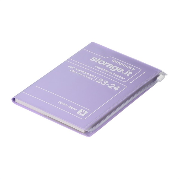 マークス 手帳 2023 スケジュール帳 3月始まり 月間ブロック＋ノート B6変型 リサイクルPVC ストレージイット