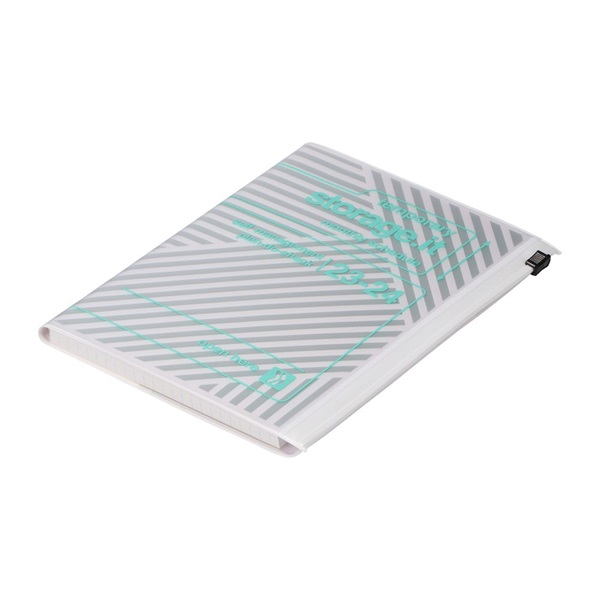 マークス 手帳 2023 スケジュール帳 3月始まり 月間ブロック＋ノート B6変型 リサイクルPVC ストレージイット/ジオメトリック