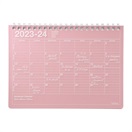 マークス 手帳 2023 スケジュール帳 4月始まり 月間ブロック B6変型 ノートブックカレンダー・S(ピンク)