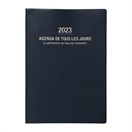 【WEB限定】マークス 手帳 2023 スケジュール帳 12月始まり 月間ブロック＋ノート A5正寸 アネ・ド・パリ(ネイビー)