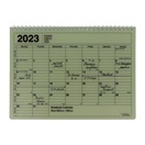 マークス 手帳 2023 スケジュール帳 1月始まり 月間ブロック M ノートブックカレンダー(カーキ)