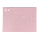 マークス 手帳 2023 スケジュール帳 1月始まり 月間ブロック M ノートブックカレンダー(ピンク)