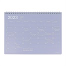 マークス 手帳 2023 スケジュール帳 1月始まり 月間ブロック M ノートブックカレンダー(パープル)