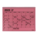 マークス 手帳 2023 スケジュール帳 1月始まり 月間ブロック M ノートブックカレンダー(レッド)