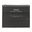 マークス 手帳 2023 スケジュール帳 1月始まり 月間ブロック MINI ノートブックカレンダー・マグネット・ミニ(ブラック)