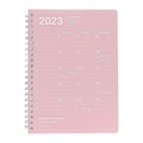 マークス 手帳 2023 スケジュール帳 1月始まり 月間ブロック S ノートブックカレンダー・S・縦型(ピンク)