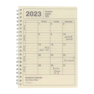 マークス 手帳 2023 スケジュール帳 1月始まり 月間ブロック S ノートブックカレンダー・S・縦型