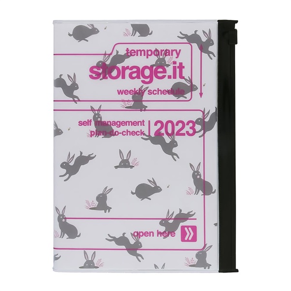 マークス 手帳 23 スケジュール帳 12月始まり 週間レフト B6変型 リサイクルpvc ストレージイット ウサギ マークス公式通販 マークス 手帳 23 スケジュール帳 12月始まり 週間レフト B6変型 リサイクルpvc ストレージイット ウサギ マークス公式通販