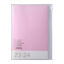 マークス 手帳 2024 スケジュール帳 2023年10月始まり 週間バーチカル B6変型 カラーズ(ピンク)