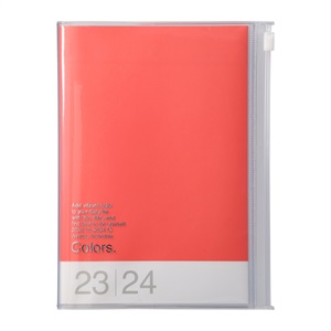 マークス 手帳 2024 スケジュール帳 2023年10月始まり 週間バーチカル B6変型 カラーズ
