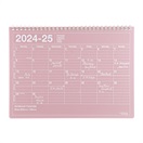 マークス 手帳 2024 スケジュール帳 2024年4月始まり 月間ブロック B5 ノートブックカレンダー・M(ピンク)