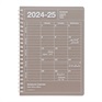 マークス 手帳 2024 スケジュール帳 2024年4月始まり 月間ブロック B6 ノートブックカレンダー・S・縦型(ブラウン)