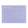 マークス 手帳 2024 スケジュール帳 2024年4月始まり 月間ブロック B6 ノートブックカレンダー・S(パープル)