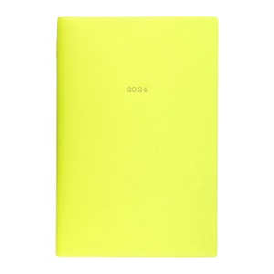 EDiT 手帳 2024 スケジュール帳 2023年12月始まり 週間バーチカル B6変型 ビビッドカラー