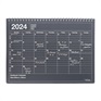 マークス 手帳 2024 スケジュール帳 2024年1月始まり 月間ブロック B5変型 ノートブックカレンダー・M(ブラック)