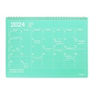 マークス 手帳 2024 スケジュール帳 2024年1月始まり 月間ブロック B5変型 ノートブックカレンダー・M(ミント)