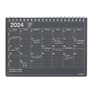 マークス 手帳 2024 スケジュール帳 2024年1月始まり 月間ブロック B6変型 ノートブックカレンダー・S(ブラック)