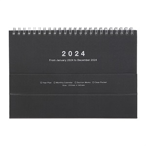 マークス 手帳 2024 スケジュール帳 2024年1月始まり 月間ブロック A5正寸 ノートブックカレンダー・マグネット