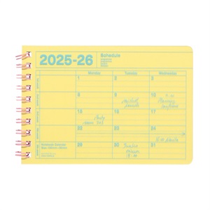 マークス 手帳 2025 スケジュール帳 2025年4月始まり 月間ブロック B7変形 ノートブックカレンダー・SS