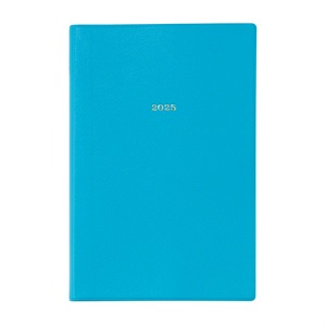 手帳 2025 1月始まり 1日1ページ B6変型 ＜ディープスカイブルー＞
