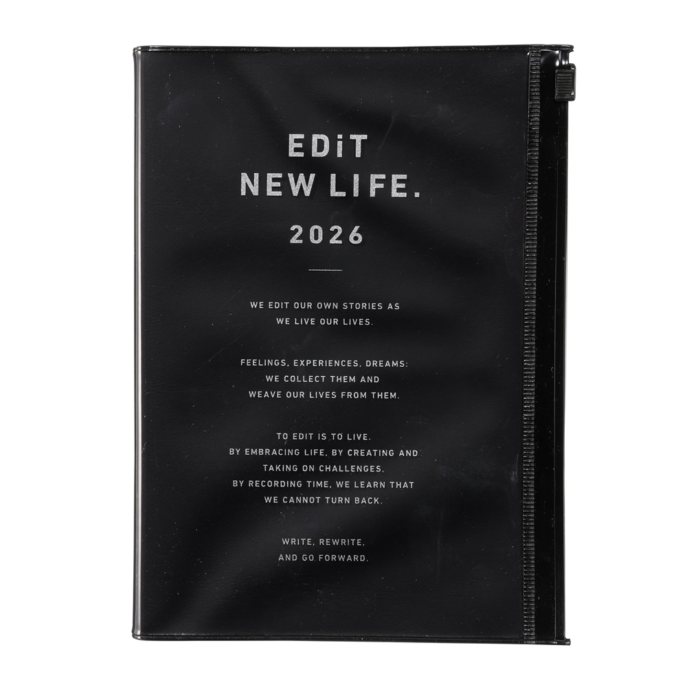 EDiT 手帳 2026 スケジュール帳 2026年4月始まり 1日1ページ B6変型